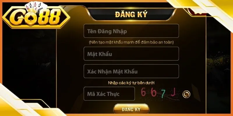 Các bước đăng ký Go88 đơn giản và dễ thao tác
