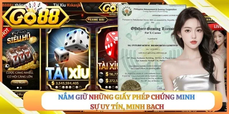 Trang chủ 2 Sunwin Nắm giữ những giấy phép chứng minh sự uy tín, minh bạch