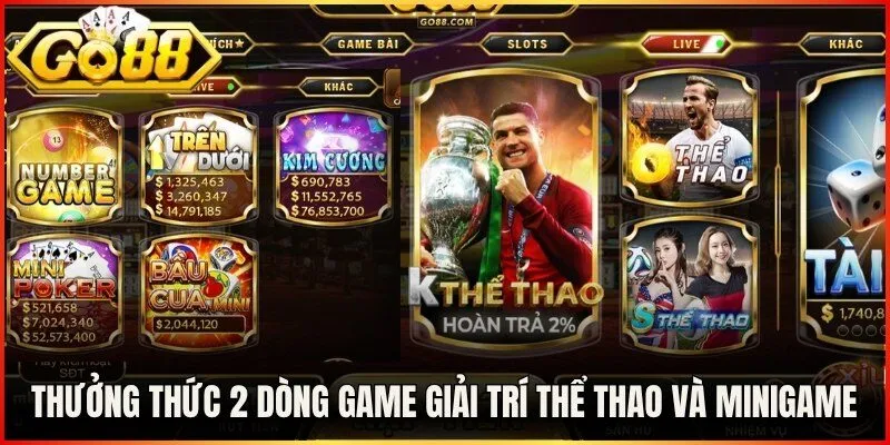 Go88 - Cổng Game Bài Đổi Thưởng Đáng Trải Nghiệm 2026 11 Sunwin Thưởng thức 2 dòng game giải trí thể thao và minigame