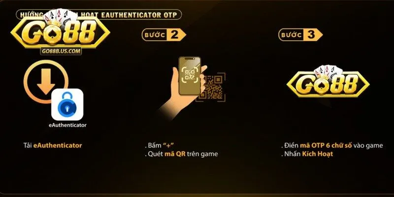 Những lưu ý sử dụng bảo mật tài khoản Go88 với mã OTP 2 lớp hiệu quả