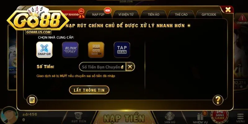 Những lưu ý quan trọng khi sử dụng link truy cập để nộp tài khoản 