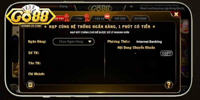 Tầm quan trọng khi truy cập đúng link nạp tiền Go88
