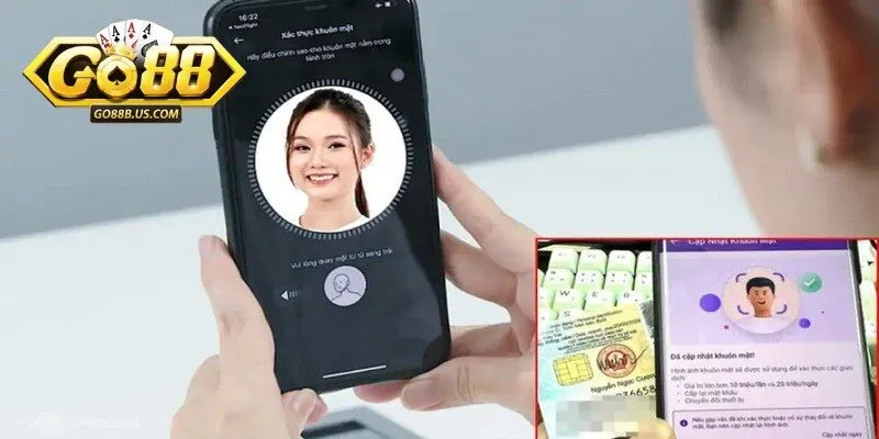 Thao tác các bước xác minh danh tính (KYC) tại Go88 đơn giản